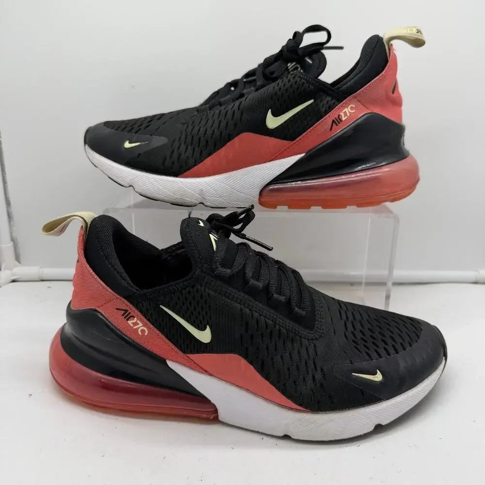 Nike Air Max 270 Shoes Womens 8.5 Black Magic Ember Lime Ice White DM8325-001